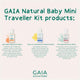 Gaia Natural Baby Mini Traveller - 3 x 50ml Travel Pack – view 8 - Auzzistore