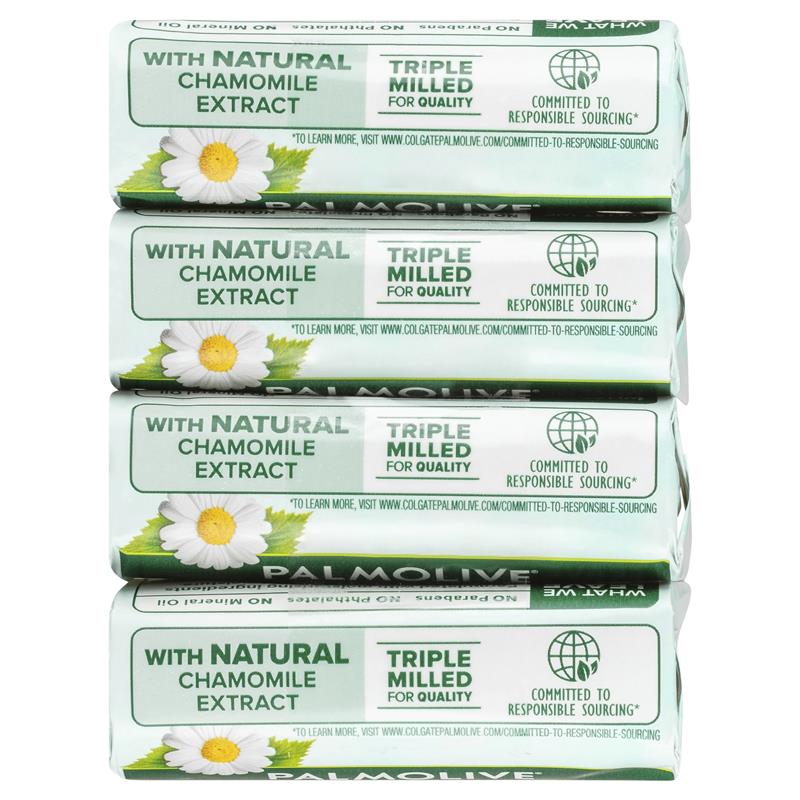 Palmolive Naturals Chamomile Bar Soap 4x90g – 98% Natural, Moisturizing