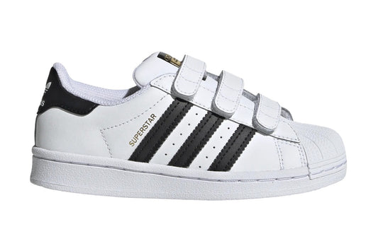 Adidas Kids' Superstar Casual Shoes (Cloud White/Core Black/Cloud White, Size 2 US)