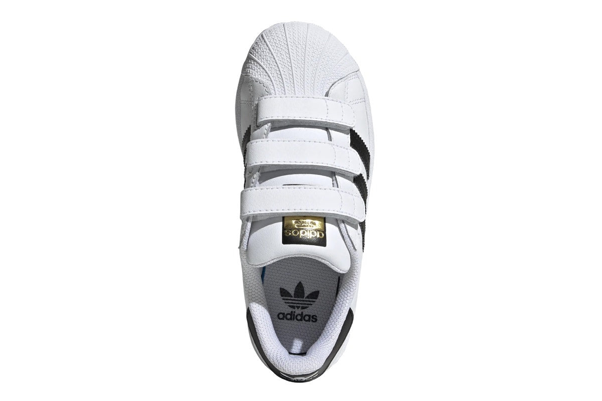 Adidas Kids' Superstar Casual Shoes (Cloud White/Core Black/Cloud White, Size 2 US)