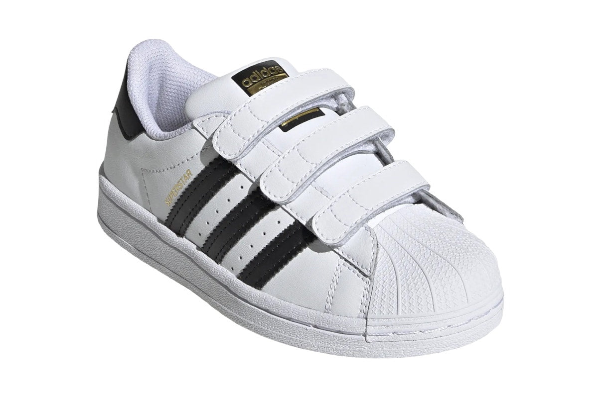 Adidas Kids' Superstar Casual Shoes (Cloud White/Core Black/Cloud White, Size 2 US)