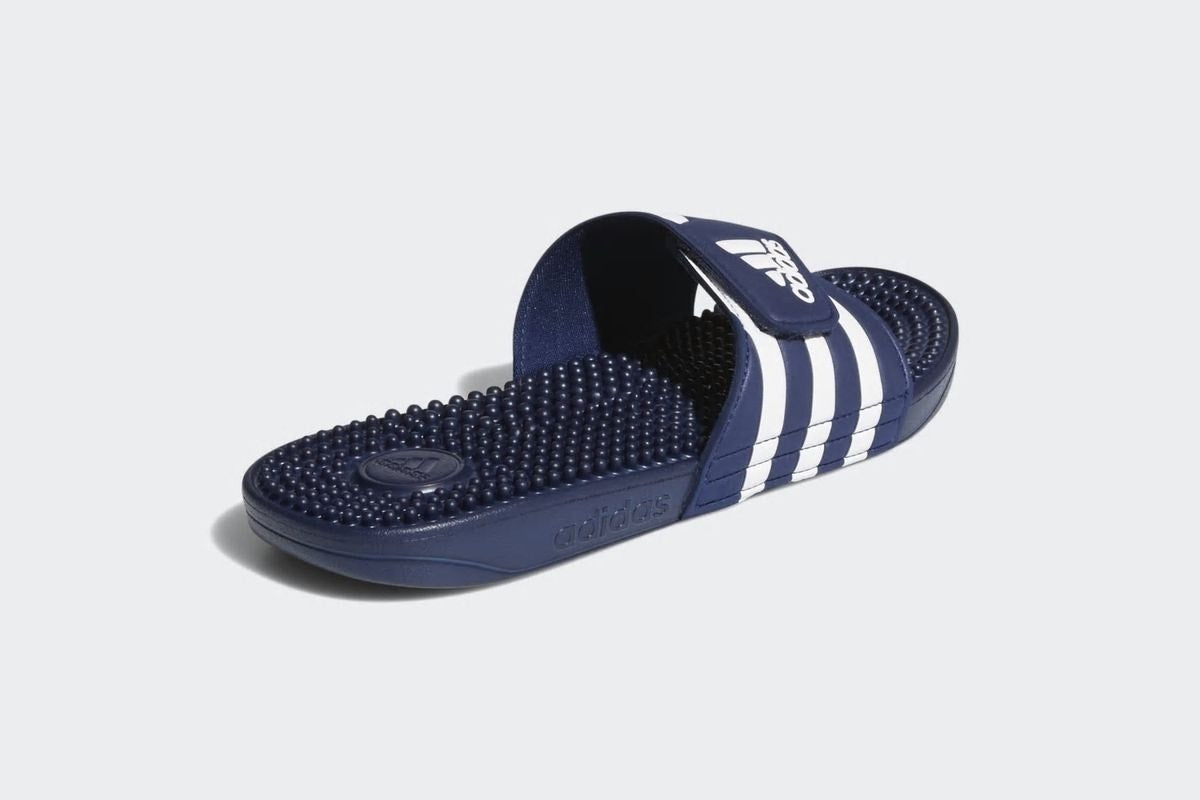 Adidas Men's Adissage Slides  - Blue/White/Blue; Size 10 US)