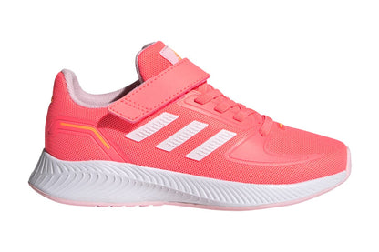 Adidas Girls' Runfalcon 2.0 Running Shoes (Acid Red/White/Clear Pink)