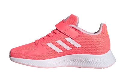 Adidas Girls' Runfalcon 2.0 Running Shoes (Acid Red/White/Clear Pink)