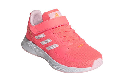 Adidas Girls' Runfalcon 2.0 Running Shoes (Acid Red/White/Clear Pink)