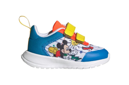 Adidas Kids' Disney Mickey and Minnie Tensaur Shoes  - Cloud White/Yellow/Bright Blue, Size 5K US 