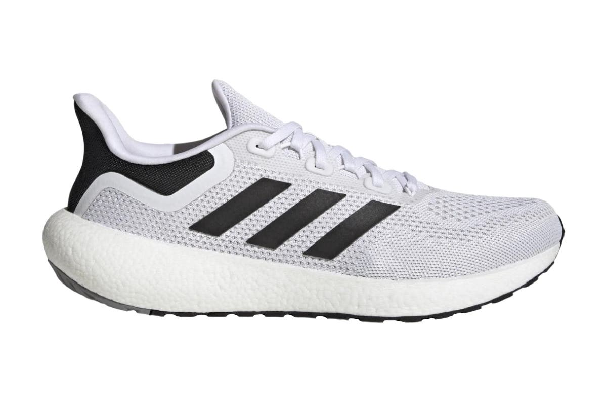 Adidas Men's Pureboost Jet Running Shoes  - Cloud White/Core Black/Grey Three, Size 11 US 