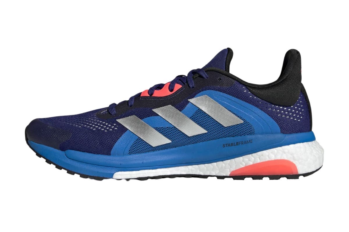 Adidas Men's Solar Glide 4 ST Running Shoes (Legacy Indigo/Silver Metallic/Turbo)