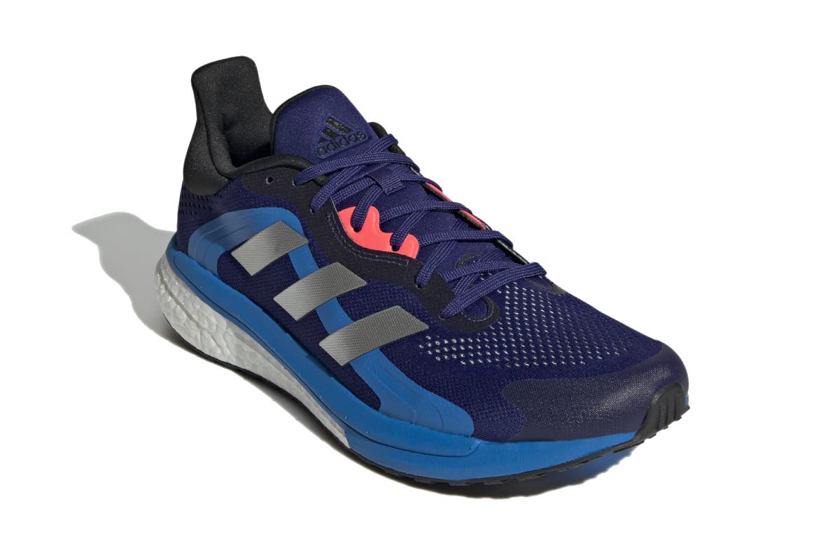 Adidas Men's Solar Glide 4 ST Running Shoes (Legacy Indigo/Silver Metallic/Turbo)