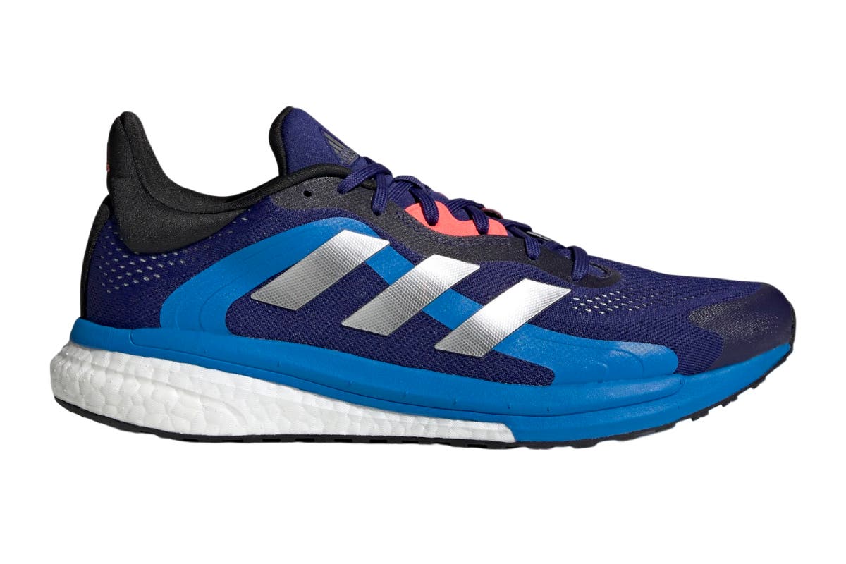 Adidas Men's Solar Glide 4 ST Running Shoes (Legcay Indigo/Silver Metallic/Turbo, Size 11.5 US)