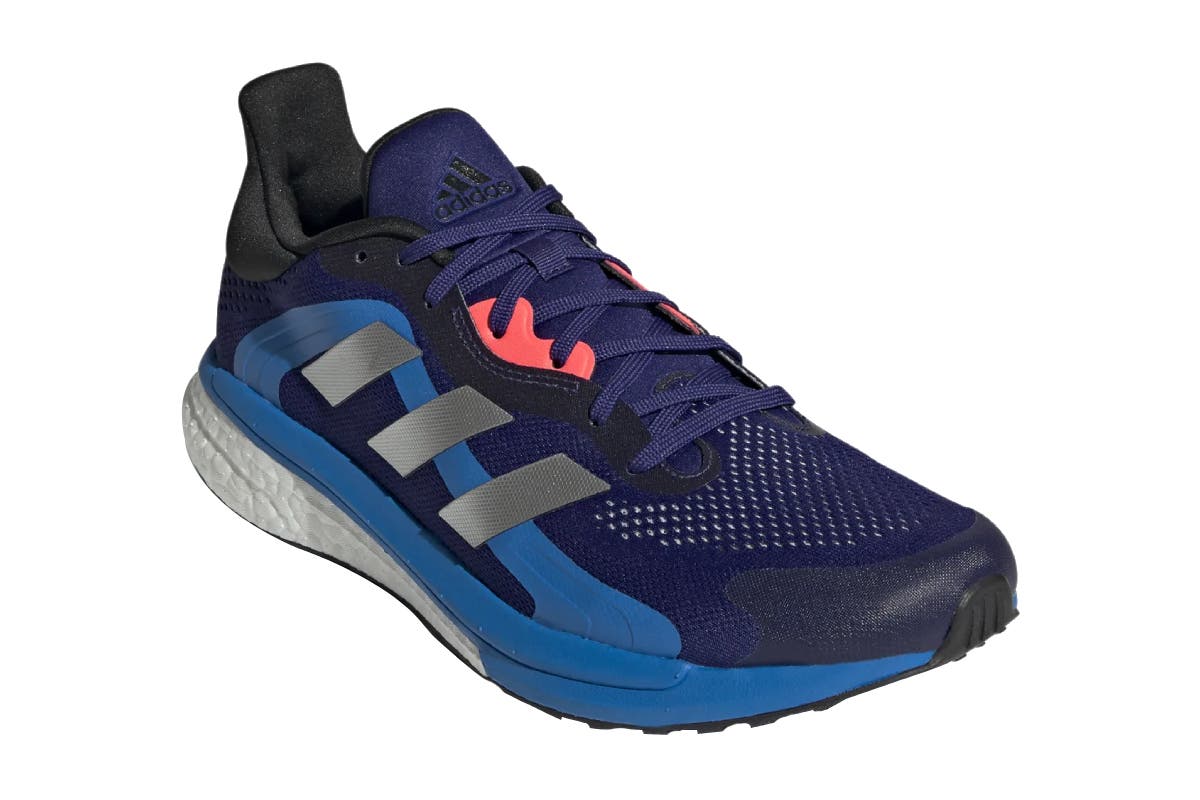 Adidas Men's Solar Glide 4 ST Running Shoes (Legcay Indigo/Silver Metallic/Turbo, Size 11.5 US)