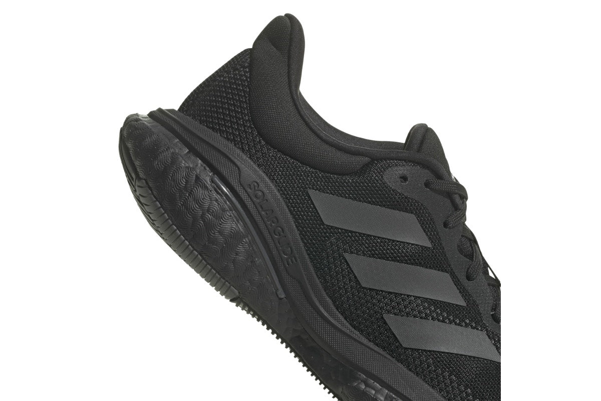 Adidas Men's Solar Glide 5 Running Shoes  - Core Black/Grey Six/Carbon; Size 8.5 US)