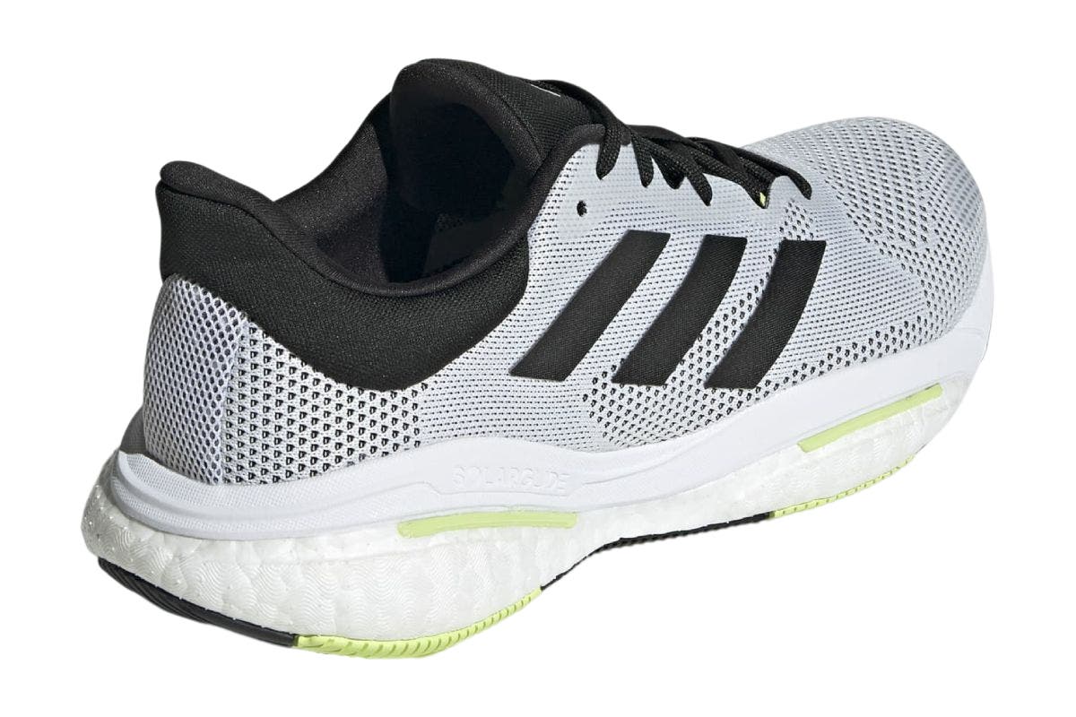 Adidas Men's Solar Glide 5 M Running Shoes  - Cloud White/Core Black/Pulse Lime