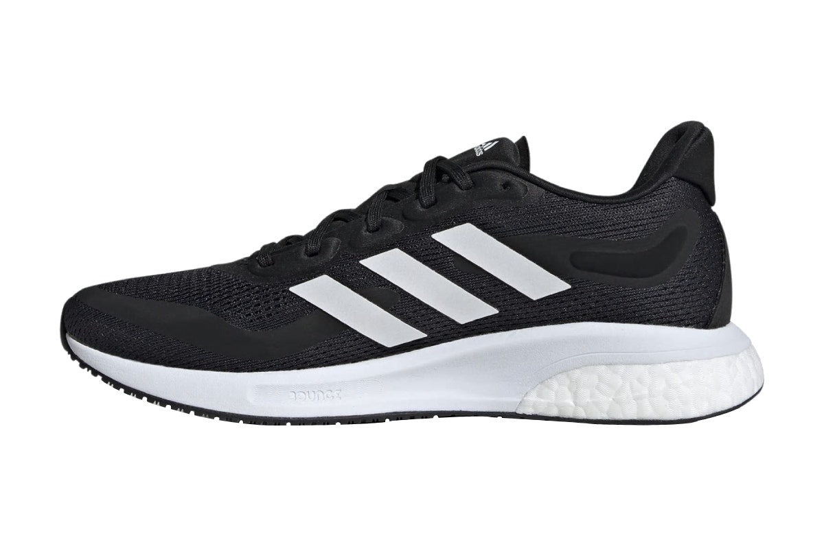 Adidas Women's Supernova Running Shoes (Core Black/Cloud White/Halo Sliver, Size 7 US)