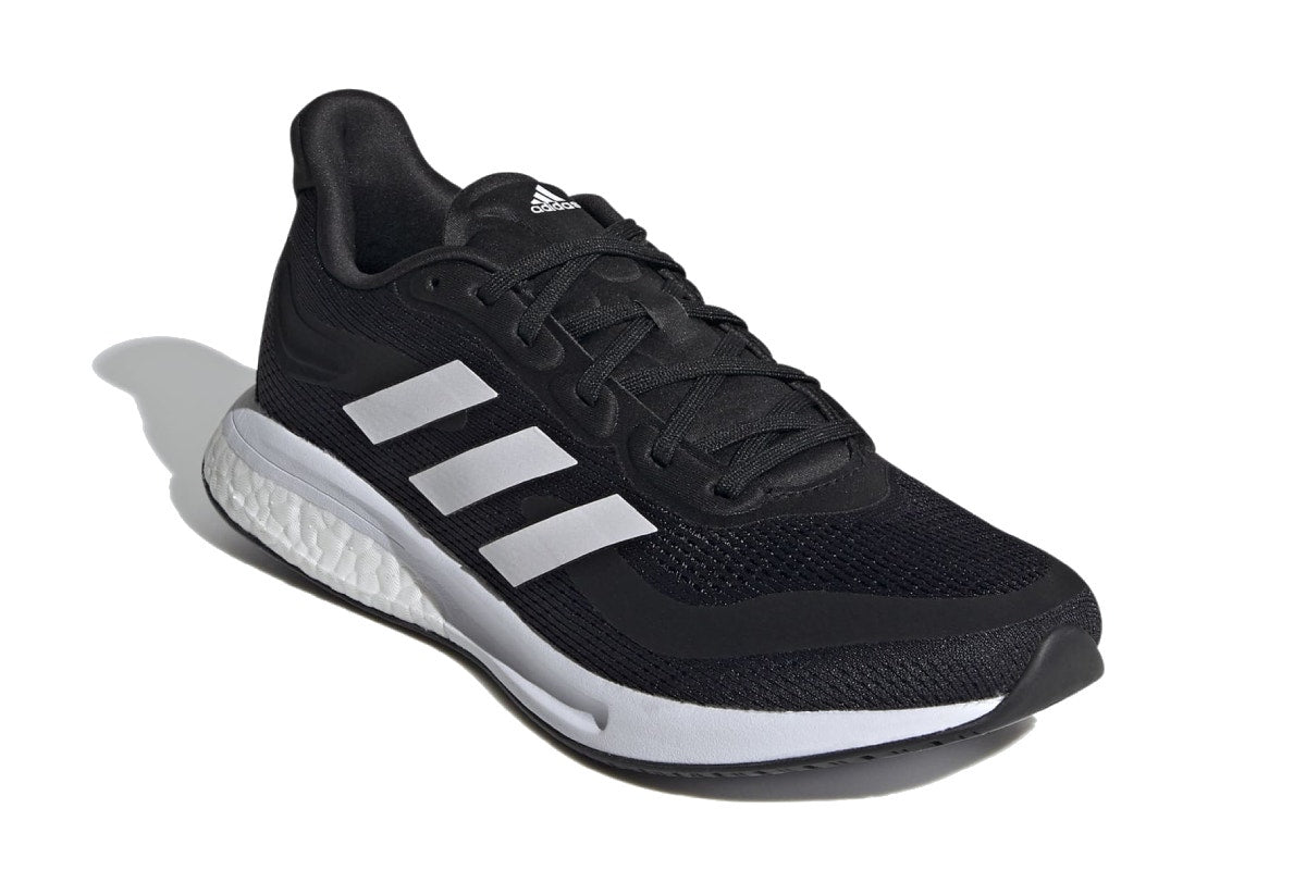 Adidas Women's Supernova Running Shoes (Core Black/Cloud White/Halo Sliver, Size 7 US)