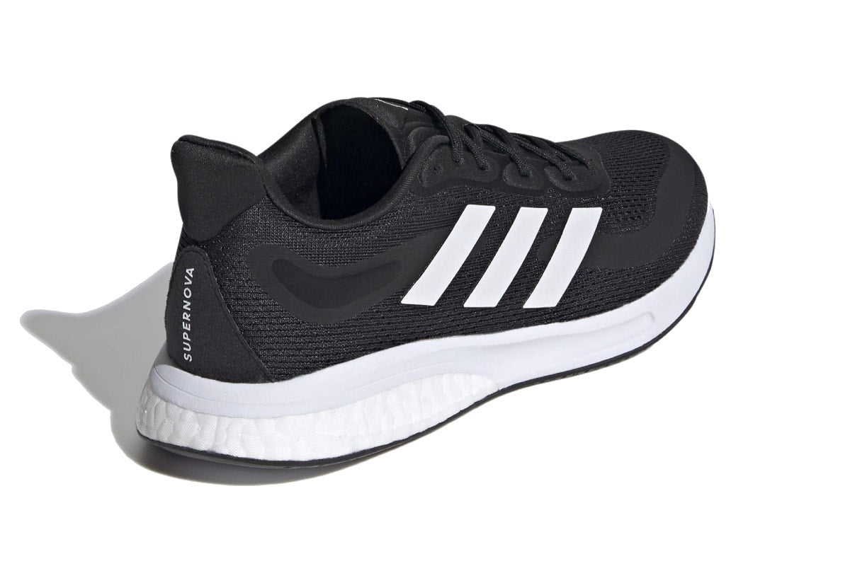 Adidas Women's Supernova Running Shoes (Core Black/Cloud White/Halo Sliver, Size 7 US)