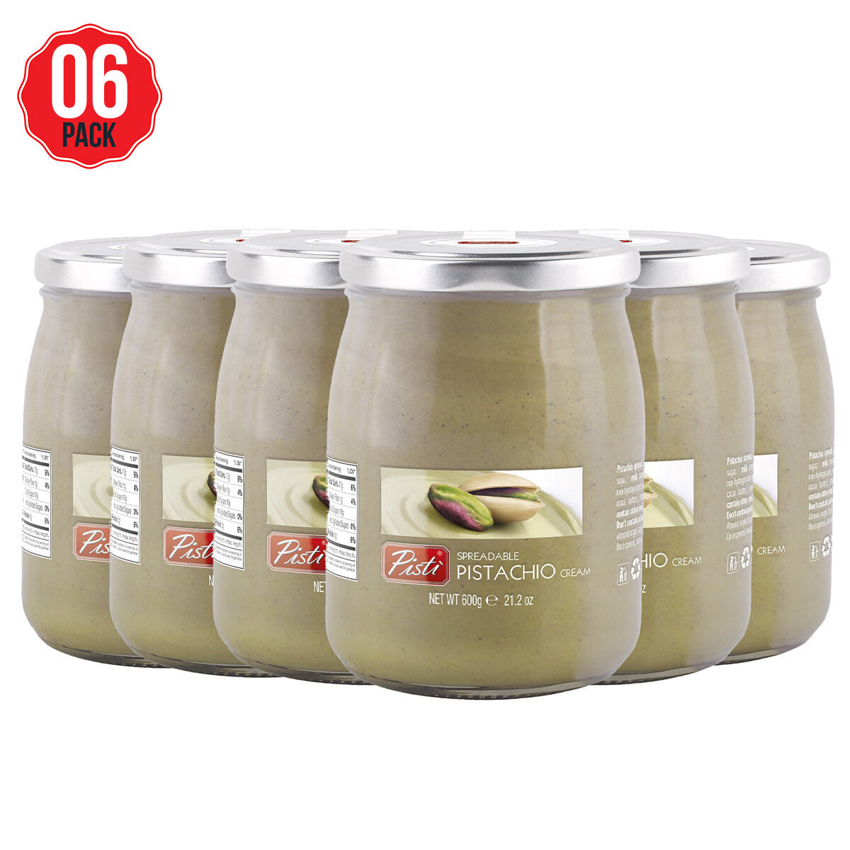 Pisti Pistachio Cream Spread 6x600g