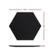 Alpha Acoustic Foam 12pcs 35x30x0.9cm Soundproof Absorption Panel Adhesive Black – view 2