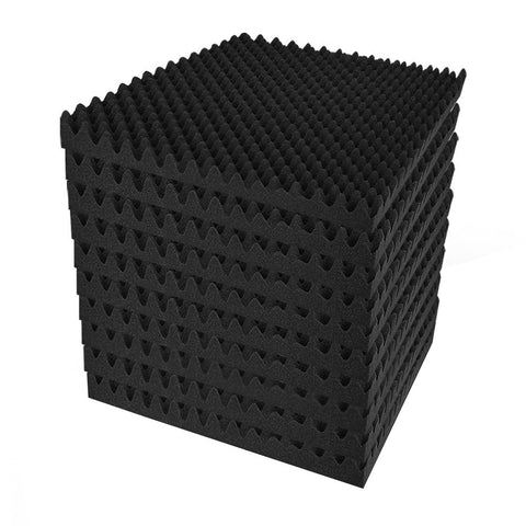 Alpha Acoustic Foam 20pcs 50x50x5cm Sound Absorption Proofing Panels Eggshell - Auzzistore