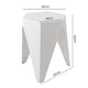 Artiss 2x Bar Stools Puzzle Plastic Foot Stool White – view 2