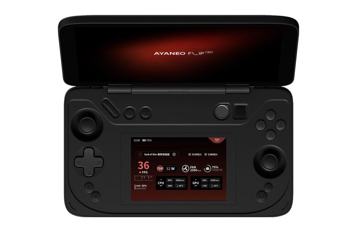 Ayaneo Flip DS Handheld PC (16GB, 512GB, Shadow Black)