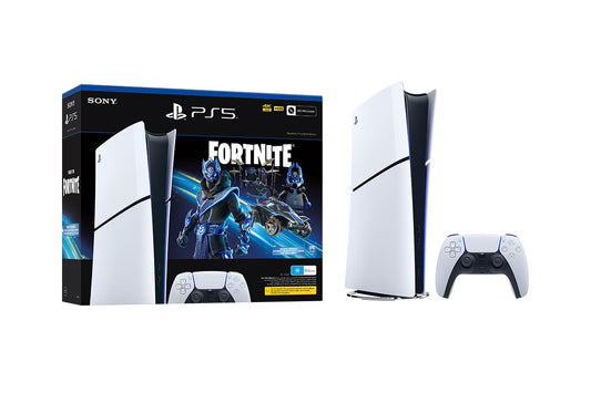 PS5 PlayStation 5 Slim Console Digital Edition - Fortnite Cobalt Star Bundle