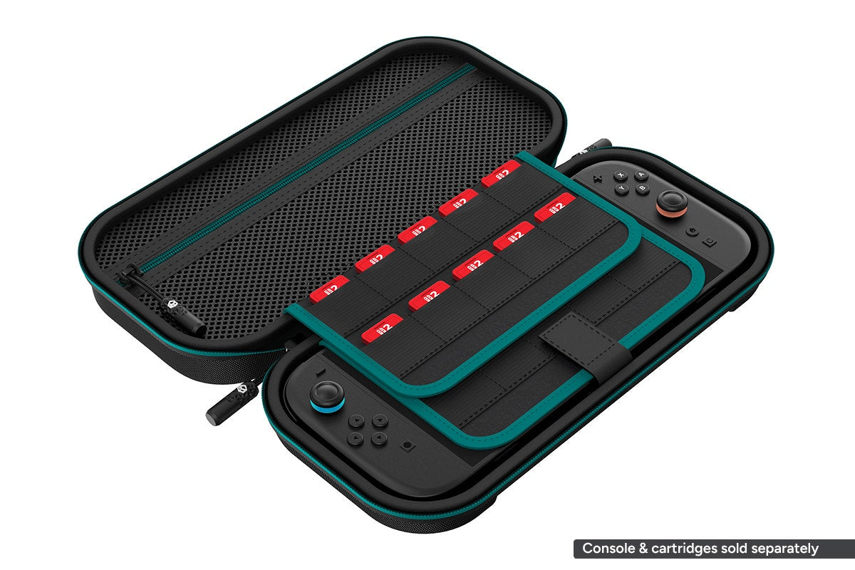 Powerwave Premium Carry Case for Nintendo Switch 2 (Black/Jade)