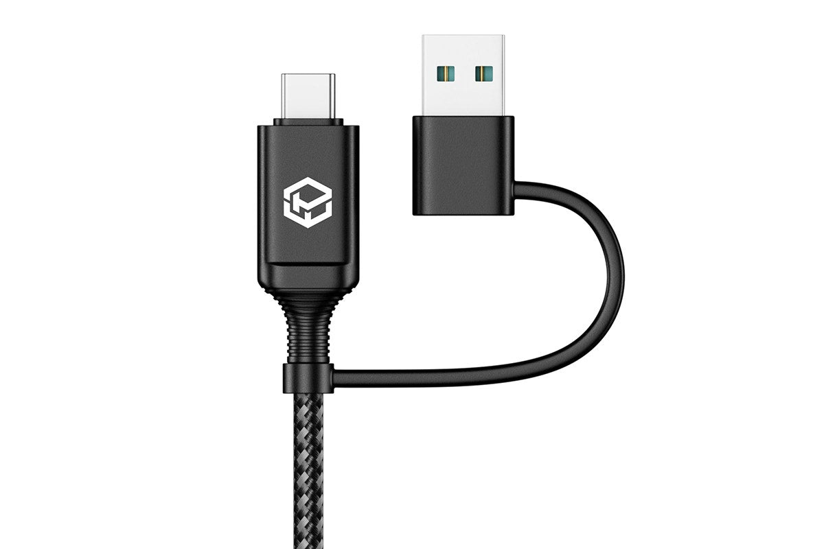 Powerwave 2-in-1 USB-C Charging Cable with USB-A Adapter for Nintendo Switch 2 (2m)