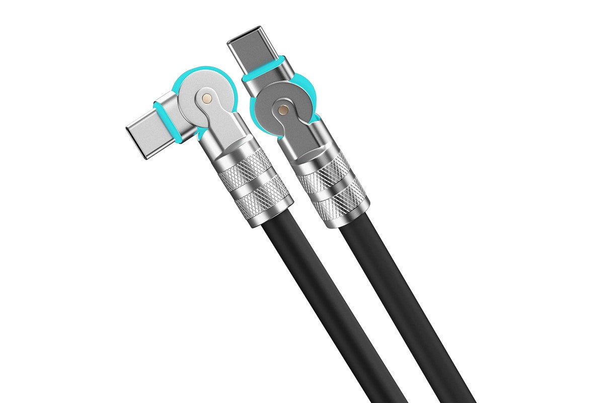 Powerwave USB-C LED Charging Cable with Adjustable Head & USB-A Adapter for Nintendo Switch 2 (2m)