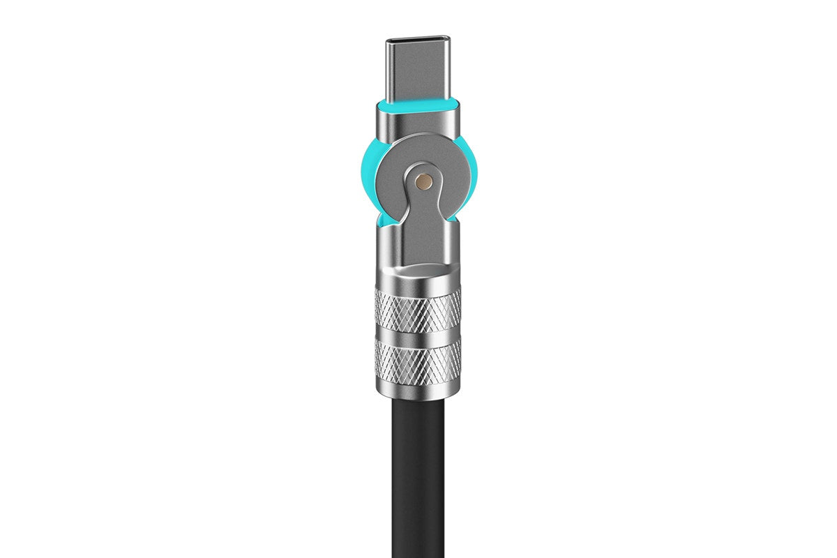 Powerwave USB-C LED Charging Cable with Adjustable Head & USB-A Adapter for Nintendo Switch 2 (2m)