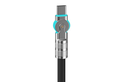 Powerwave USB-C LED Charging Cable with Adjustable Head & USB-A Adapter for Nintendo Switch 2 (2m)