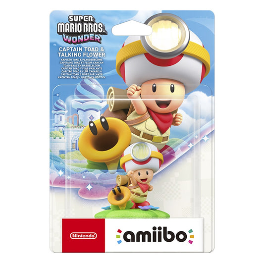 Nintendo amiibo Super Mario Bros Wonder Captain Toad and Talking Flower