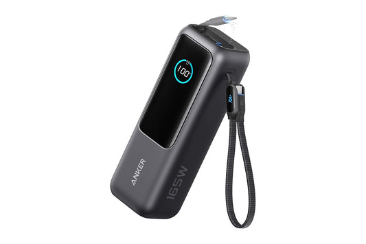 Anker 25K 165W Power Bank with Built-in Retractable Cables (Black)