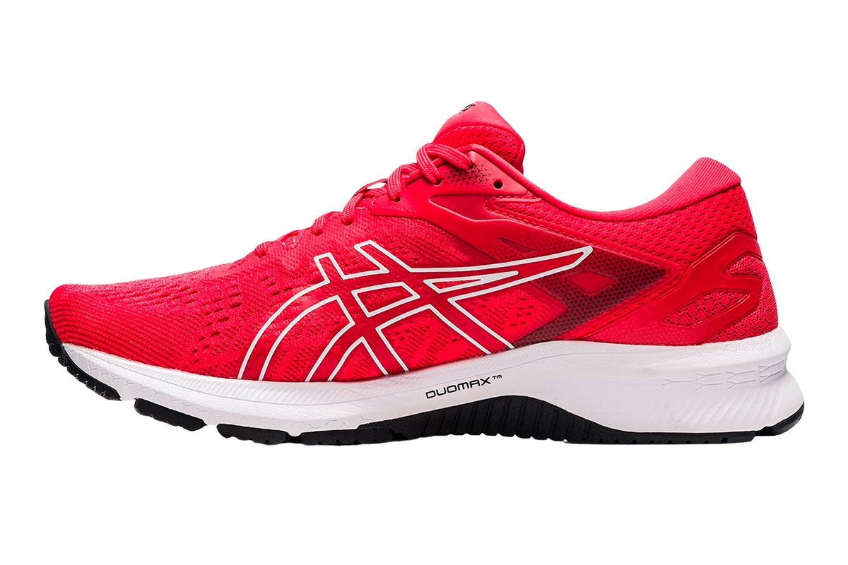 ASICS Men's GT-1000 10 Running Shoes  - Electric Red/Black; Size 9.5 US)