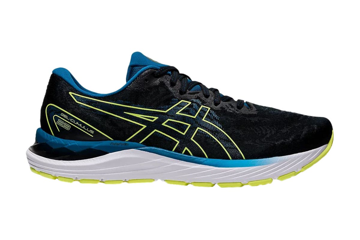 ASICS Men's Gel-Cumulus 23 Running Shoes (Black/Glow Yellow, Size 10.5 US)