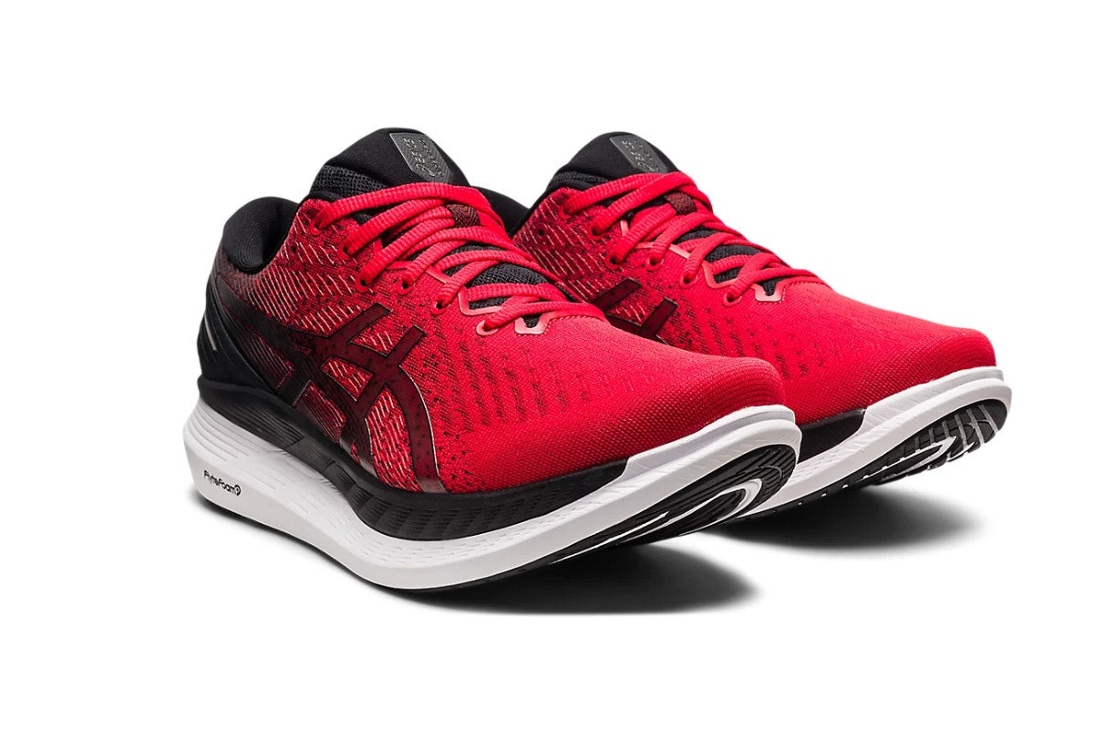 ASICS Men's Glideride 2 Running Shoes  - Electric Red/Black; Size 9.5 US)