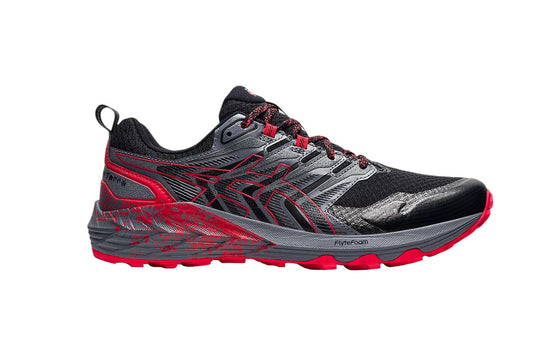 ASICS Men's Gel-Trabuco Terra Running Shoes  - Black/Electric Red; Size 9.5 US)