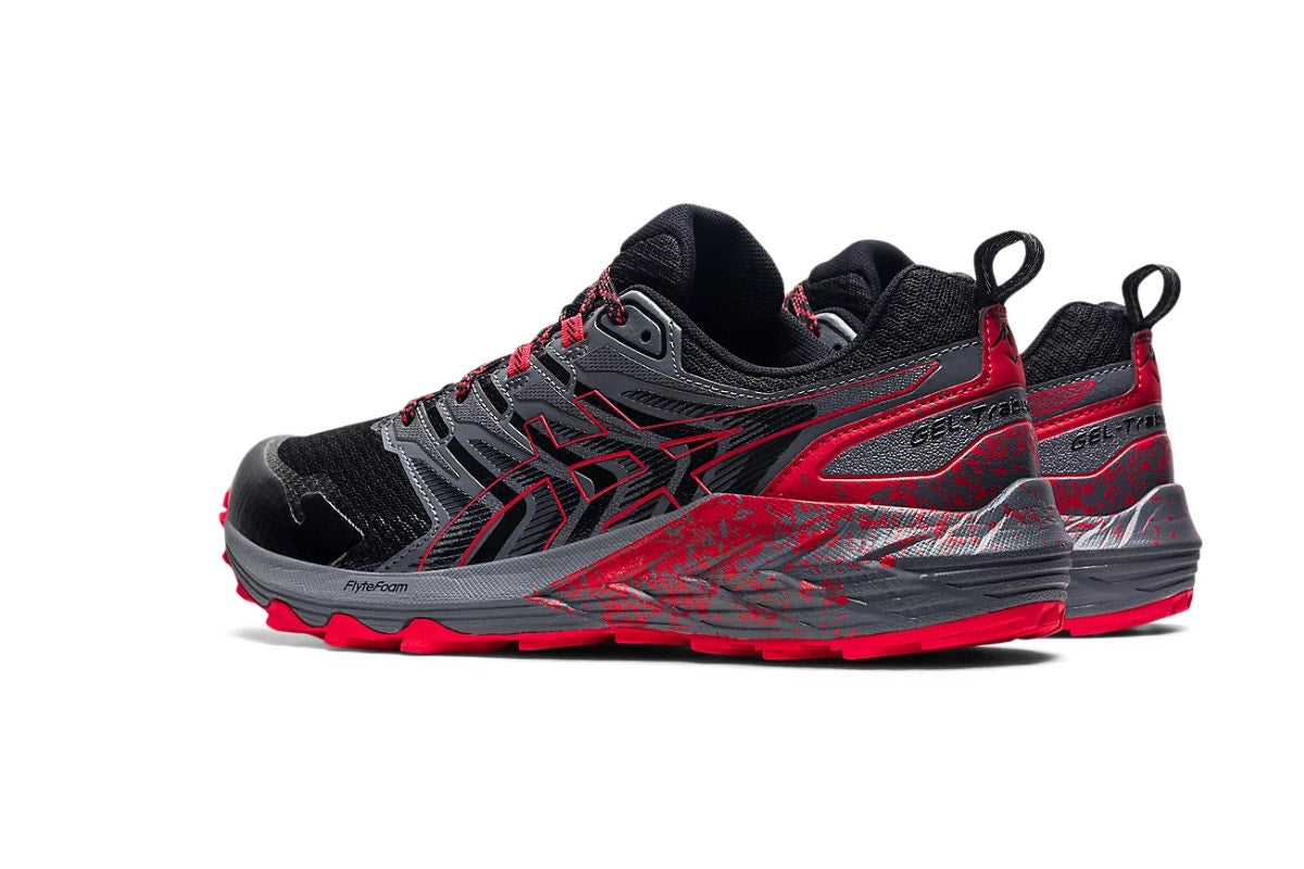 ASICS Men's Gel-Trabuco Terra Running Shoes  - Black/Electric Red; Size 9.5 US)