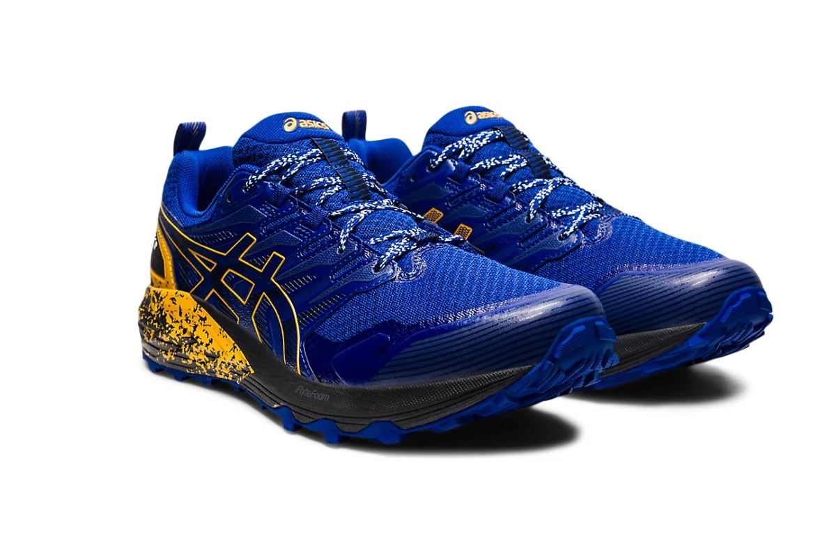 ASICS Men's Gel-Trabuco Terra Running Shoes  - Monaco Blue/Sunflower; Size 9.5 US)