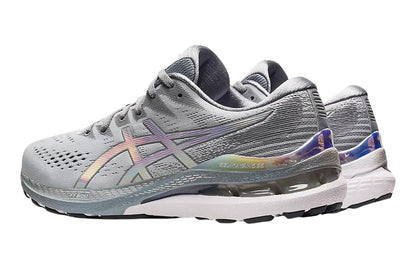 ASICS Men's Gel-Kayano 28 Platinum Running Shoes  - Piedmont Grey/White; Size 12 US)