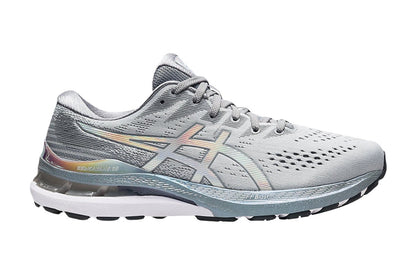 ASICS Men's Gel-Kayano 28 Platinum Running Shoes  - Piedmont Grey/White; Size 12 US)