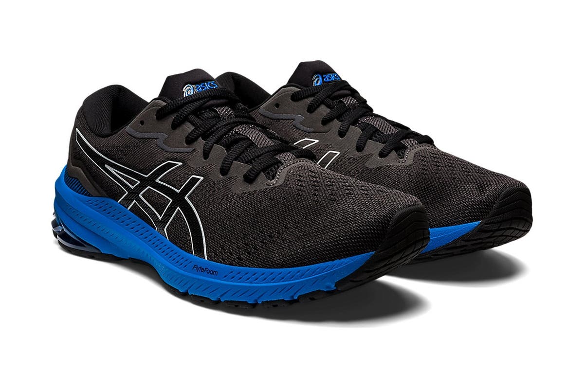 ASICS Men's GT-1000 11 Running Shoes  - Black/Electric Blue