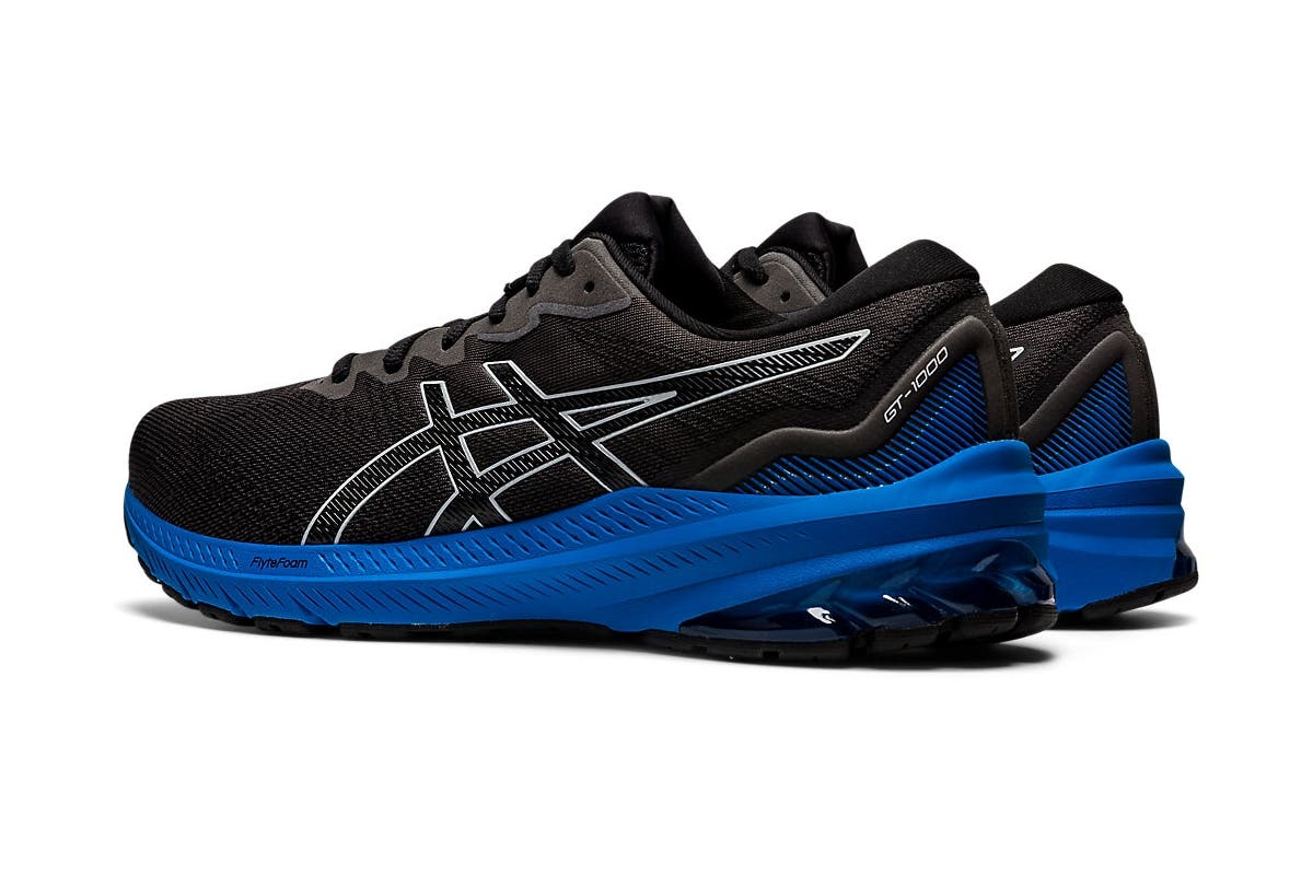 ASICS Men's GT-1000 11 Running Shoes  - Black/Electric Blue