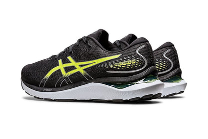 Asics Men's Gel-Cumulus 24 Running Shoes (Black/Hazard Green)