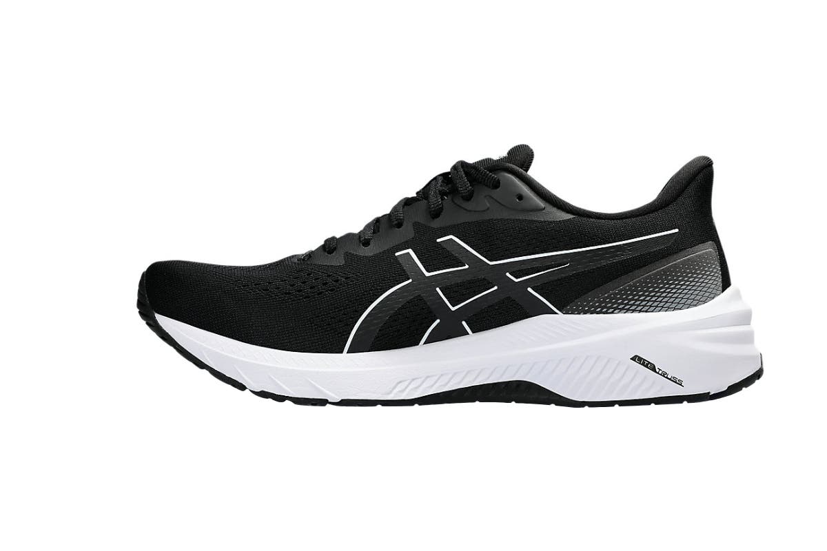 ASICS Men's GT-1000 12 Running Shoes (Black/White, Size 12 US)