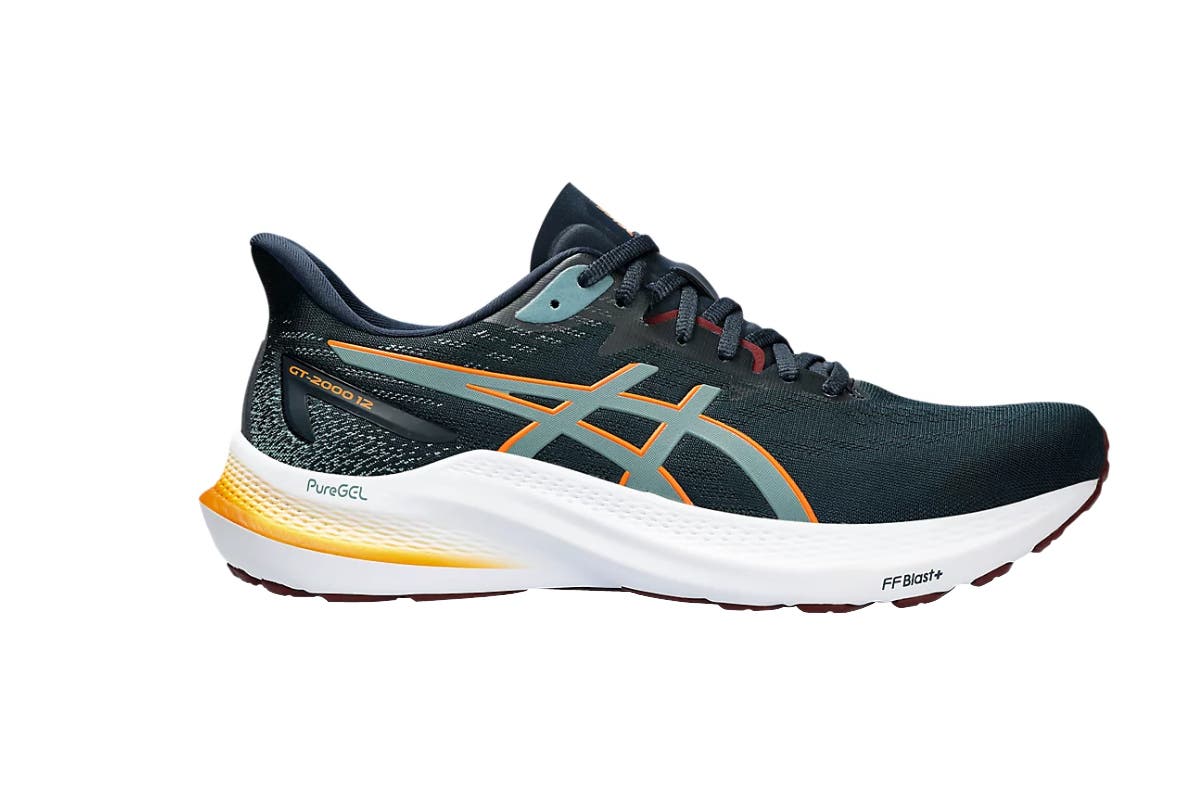 ASICS Men's GT-2000 12 Running Shoes (French Blue/Foggy Teal, Size 12 US)