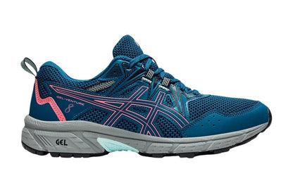 ASICS Women's Gel-Venture 8 Trail Running Shoes (Deep Sea Teal/Blazing Coral, Size 12 US)