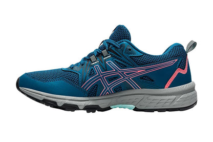 ASICS Women's Gel-Venture 8 Trail Running Shoes (Deep Sea Teal/Blazing Coral, Size 12 US)