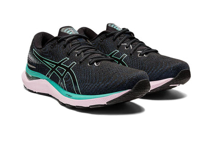 Asics Women'S Gel-Cumulus 24 Running Shoes (Black/Sage)