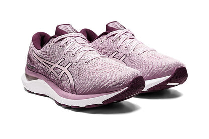 ASICS Women's Gel-Cumulus 24 Running Shoes (Barely Rose/Deep Plum, Size 9 US)